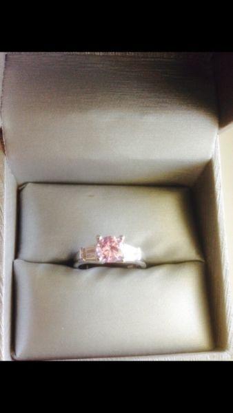 Pink Sapphire Sterling Silver 925 Ring