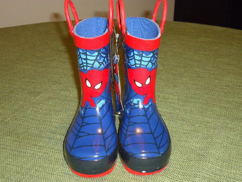 NEW Spiderman Rubber Boots