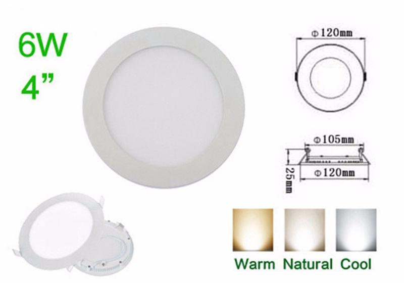 6w, 9w, 12w rounded & 9w square LED cool white modren lights