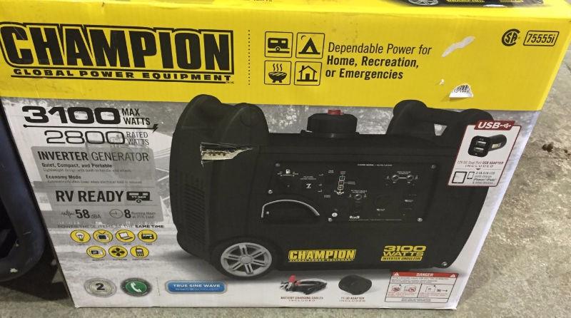 Champion inverter generator 3100 W in the box