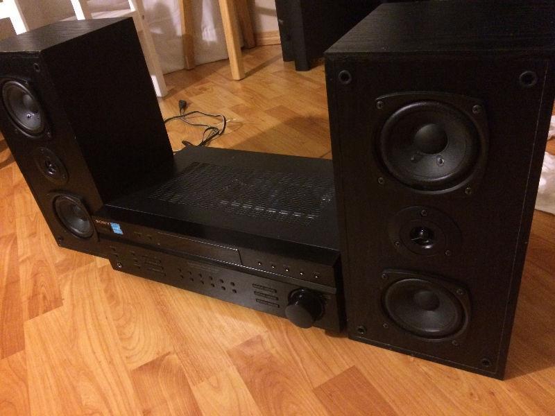 Sony receiver and speaker