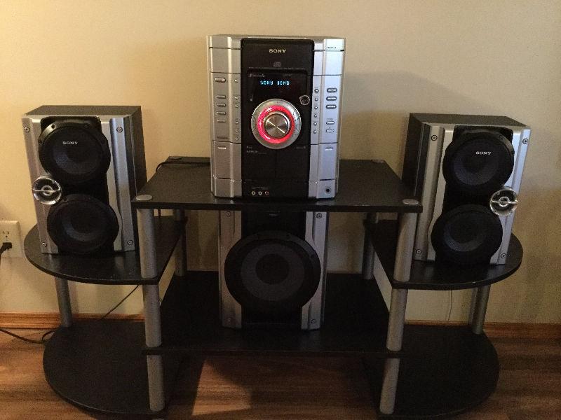 Sony Stereo System and Stand