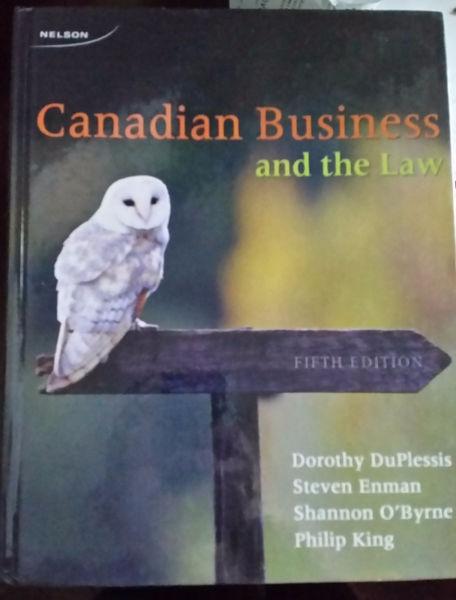 Canadian Business and the Law - SAIT - BLAW 300