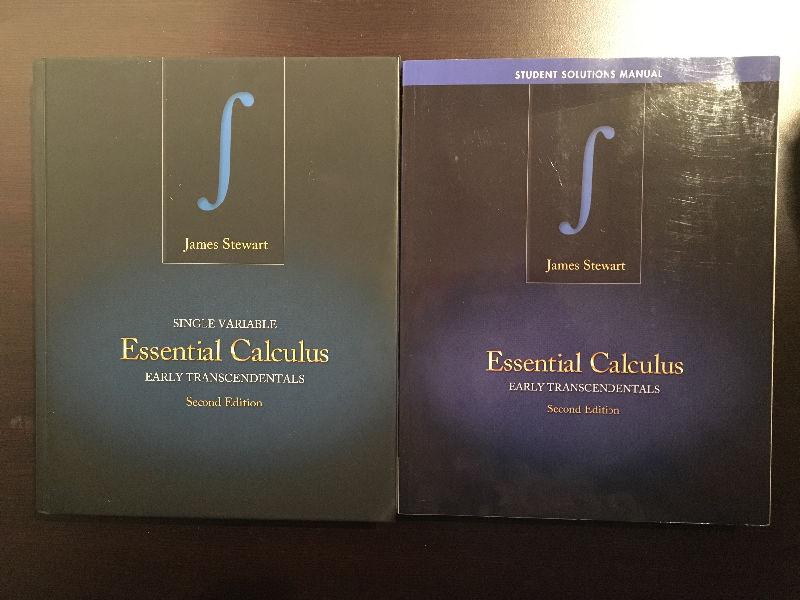 Essential Calculus 2nd edition with solution manual