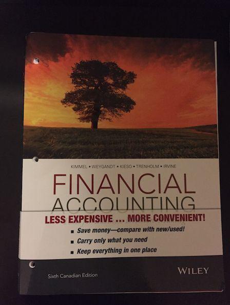 Financial Accounting - 6th Canadian Edition
