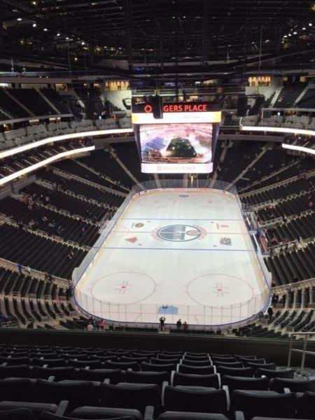 All Oilers Home Games - 4 seats