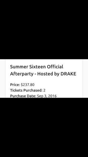 Drake After Party Tier 1 Tickets