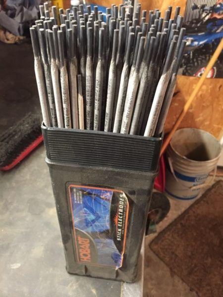 Box of 7018 rod. Welding