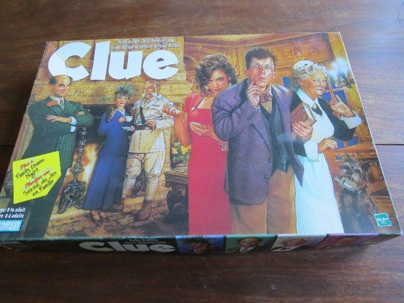 Clue - Parker Brothers Classic Detective Board Game - 1998 Ed