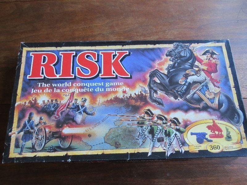 Parker Brothers Risk 1993 Board Game with Army Shaped Miniatures