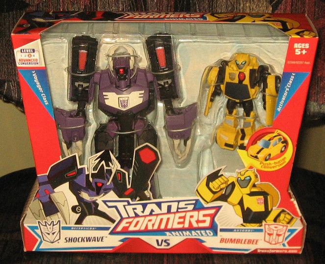 Transformers Animated Voyager Shockwave & Legends BumbleBee MISB