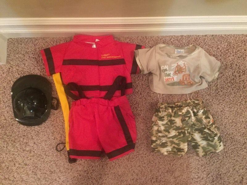 3 Build A Bears and 2 Outfits