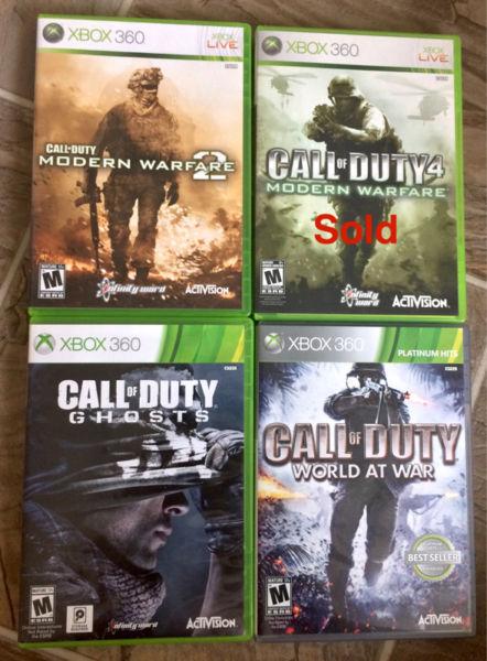 Call of Duty - Modern Warfare 2, Ghosts, World at War