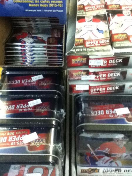 2015-16 Upper Deck HOBBY BOXES and Tins in Stock