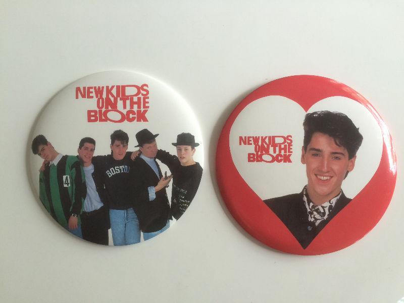Retro New Kids on The Block large pins