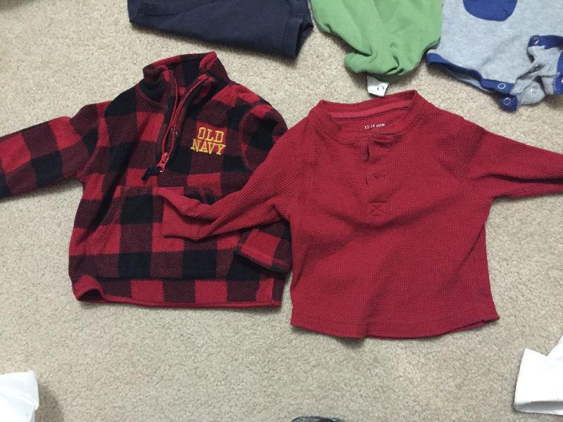 Boy baby 12-18 clothing lot