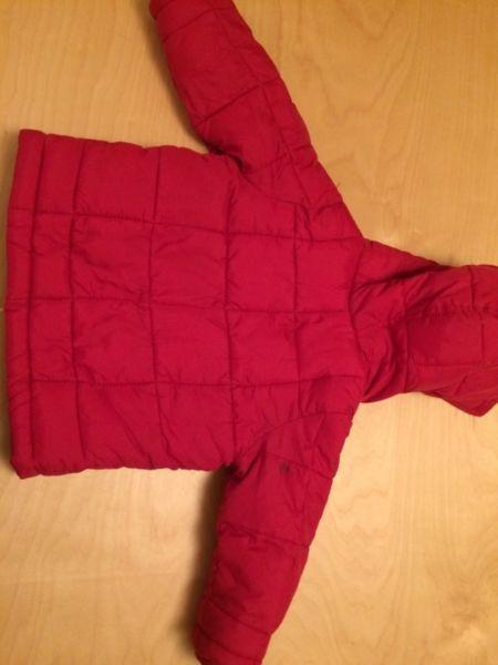 Wanted: Red winter jacket GAP 12-18 months