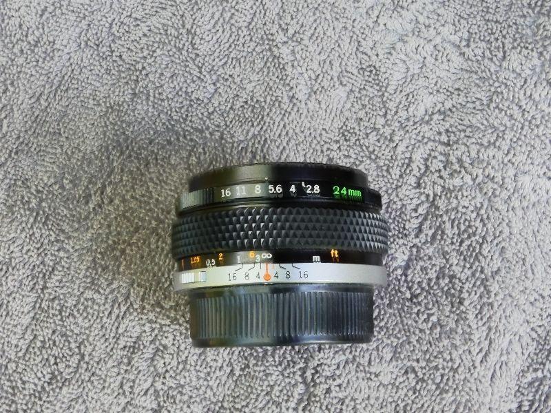 Olympus OM2 SLR film camera and lenses