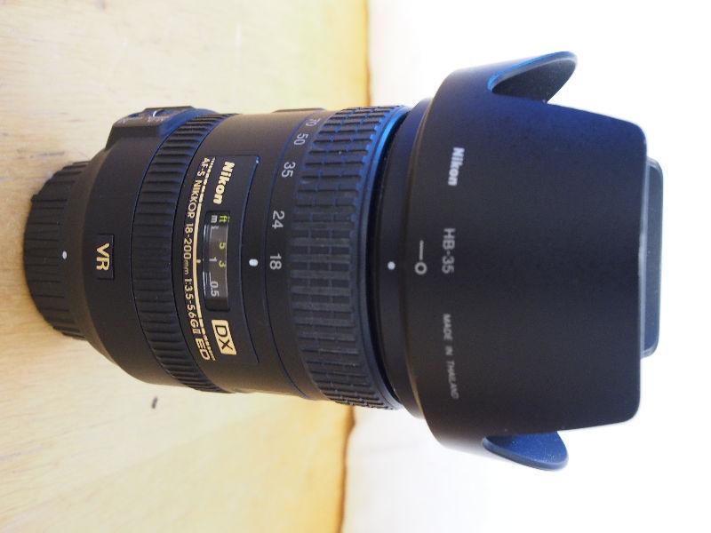 Nikon NIKKOR 18-200mm f/3.5-5.6 II DX AF-S VR ED Lens