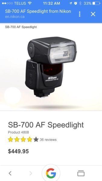 Nikon SB-700 speedlight