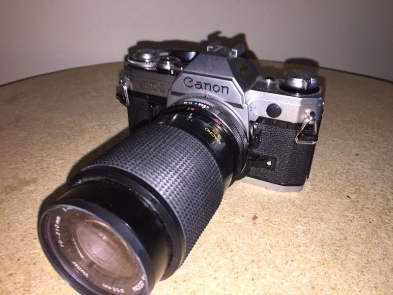 Canon AE-1 SLR / Macro focusing zoom lens 70-210