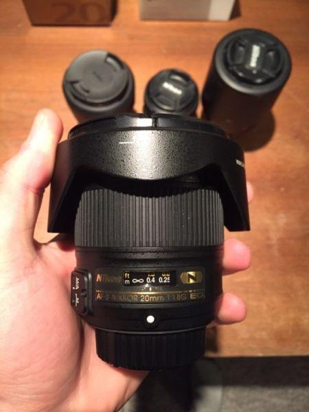 Nikon FULL FRAME lenses for sale!