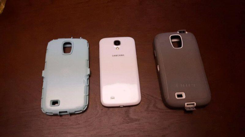 Samsung Galaxy S4. Comes with 2 Otterbox defenders