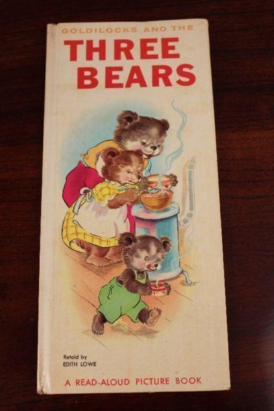 Goldilocks and the Three Bears by Edith Lowe (1966, Hardback)