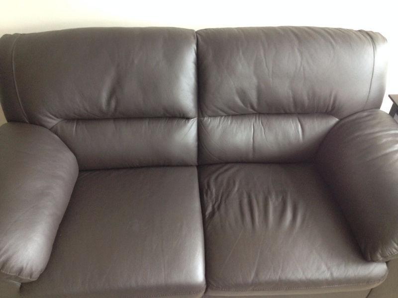 Like new condition leather couch