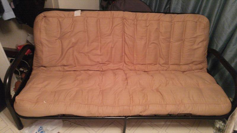 Steel frame futon