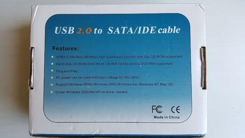 USB to SATA/IDE Cable for HDD/CD/DVD