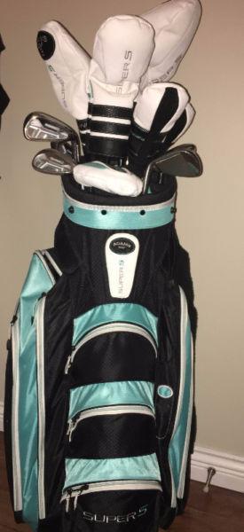 Women's Adams Super S Golf Clubs and Cart Bag