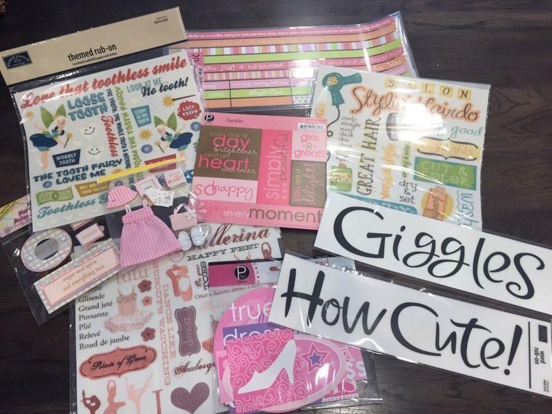 Girl Scrapbooking Package- Brand New!