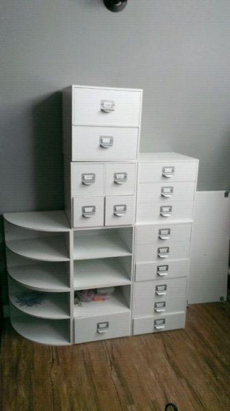 Storage desk/organization components