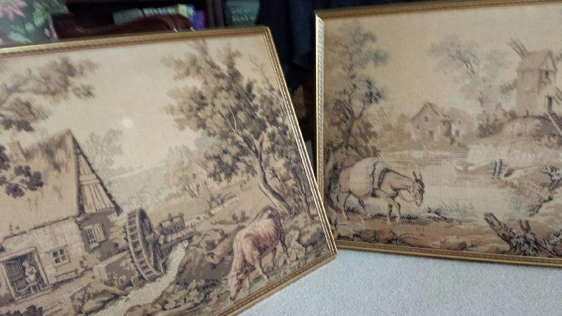 2 beautiful tapestry pictures ($30 incl both pictures)