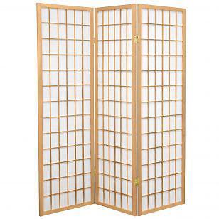 6ft.Tall Window Pane Shoji Screen (room divider )