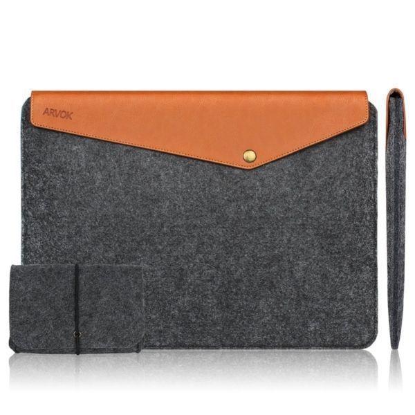 MacBook Leather & Felt Case for 13.5