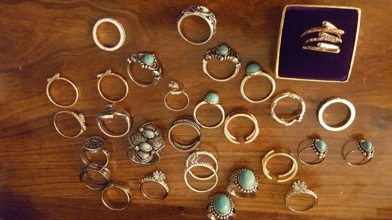 All rings for 30.00... WANT GONE . HAVE NOT WORN THESE !!