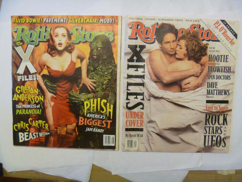 8 ROLLING STONE Magazines - The X-Files, Huey Lewis, Dana Carvey