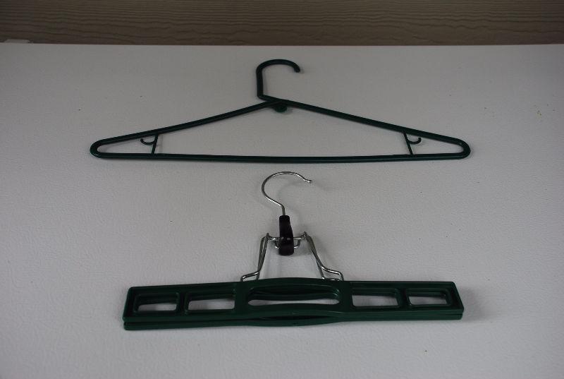 115 Clothes Hangers For Sale - Green