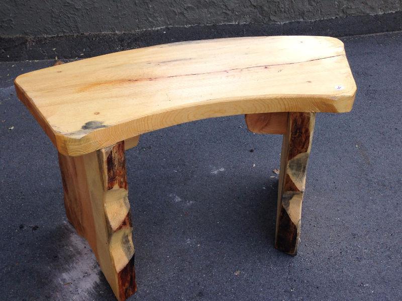 Live edge alpine benches