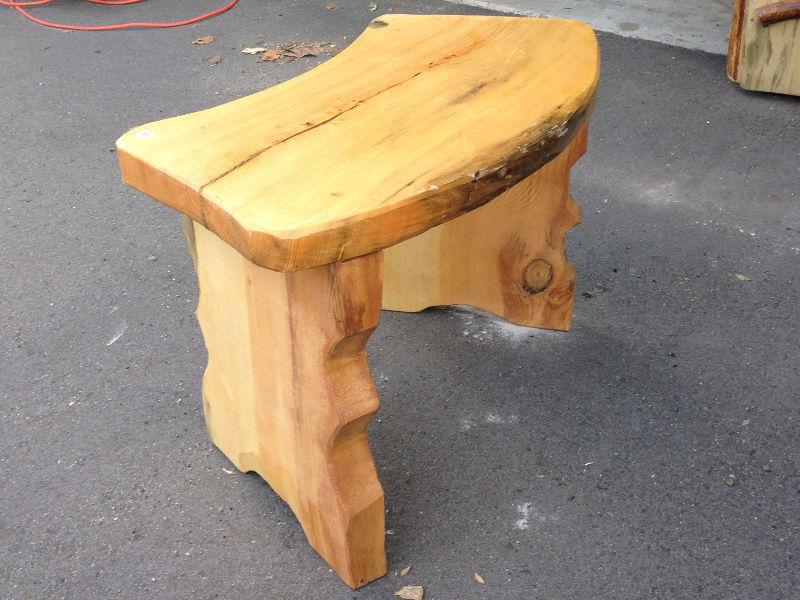 Live edge alpine benches