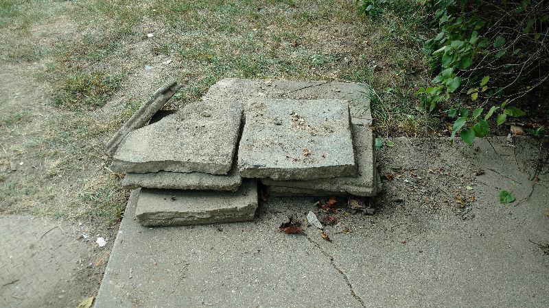 Free broken patio stones!!
