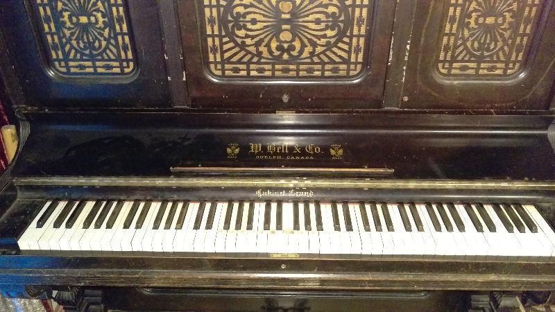 Antique Piano W. Bell & Co