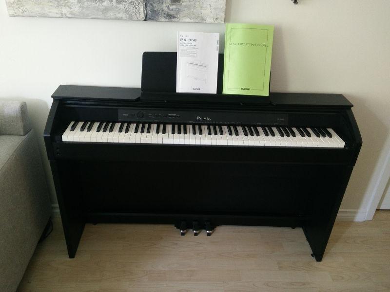 Casio Privia PX850 Digital Piano with bench - $999 (Yaletown)