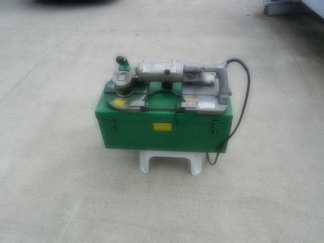 Greenlee portable electric hand held 2 speed band saw