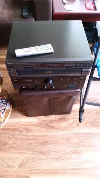 Cd player 5 disc and JVC receiver