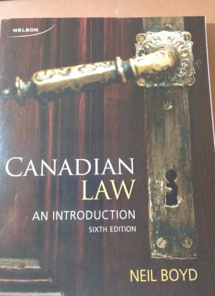 Nelson Canadian Law: An Introduction 6ed