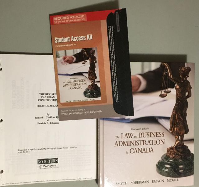 GMGT 3300 Commercial Law textbook and revised constitution