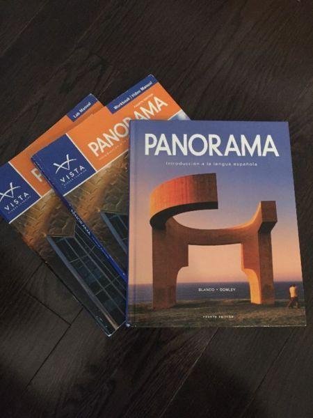 Panorama: Spanish text book and Lab Manuels